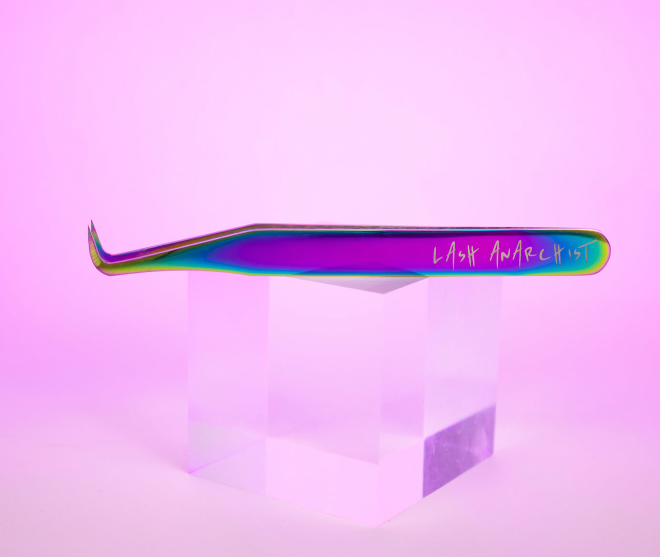 Lash Anarchist Tweezers - Rainbow Metal