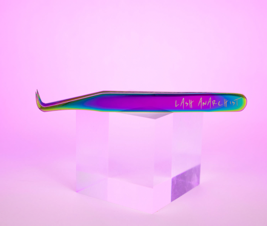 Lash Anarchist Tweezers - Rainbow Metal