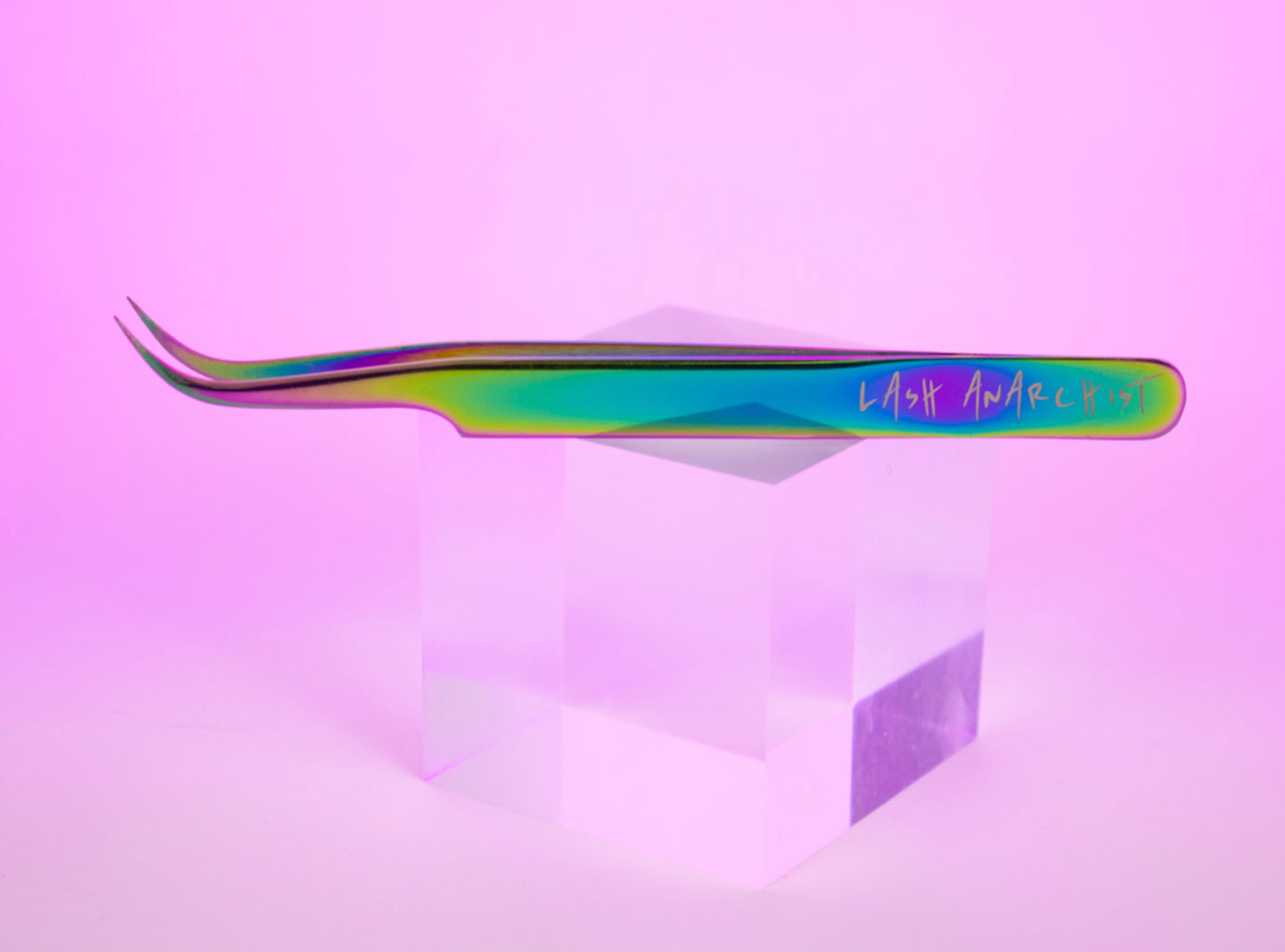 Lash Anarchist Tweezers - Rainbow Metal